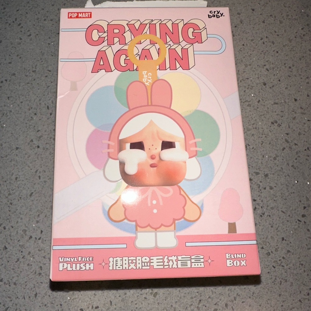 Pop Mart Crybaby Crying Again Vinyl Plush